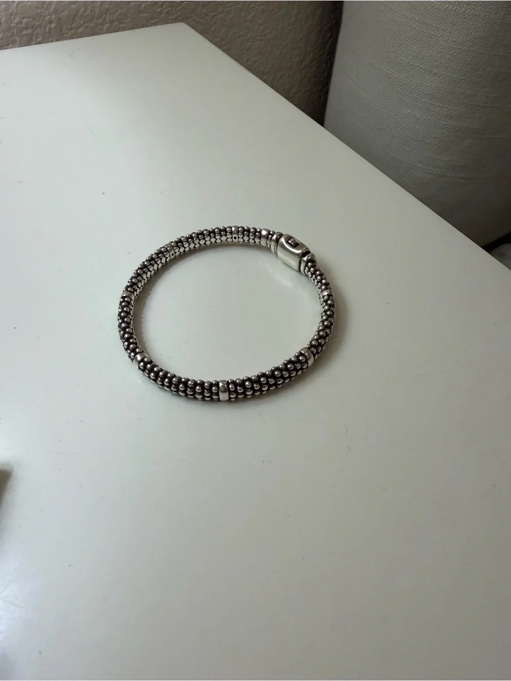 LAGOS Sterling Silver Caviar Station Bracelet - Silver